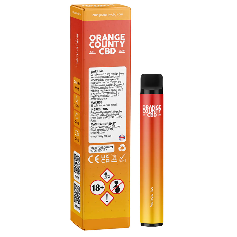 Vaporizador Orange County CBD Mango Ice