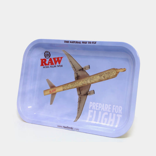 Tabuleiro Metálico Médio  RAW "Prepare For Flight"