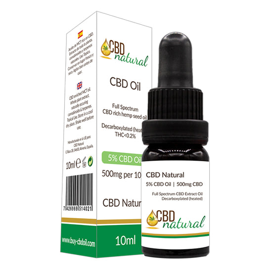 Óleo CBD Natural Full Spectrum 5% 10ml