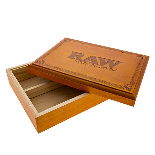 Caixa de Madeira RAW x RYOT Natural Rolling Box